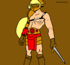 Dibujo Gladiador pintado por bob117