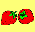 Dibujo fresas pintado por ammy