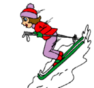 Dibujo Esquiadora pintado por silvermist
