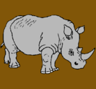 Dibujo Rinoceronte pintado por rinoceronte