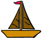 Dibujo Barco velero pintado por noelia