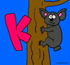 Dibujo Koala pintado por anaf