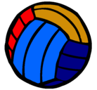 Dibujo Pelota de voleibol pintado por jose