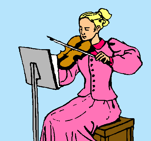 Dama violinista