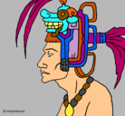 Dibujo Jefe de la tribu pintado por iselasaraynengua