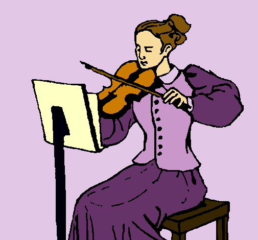 Dama violinista