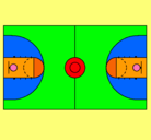 Dibujo Cancha pintado por leslypadillasendino