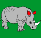 Dibujo Rinoceronte pintado por thomasg