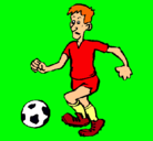 Dibujo Jugador de fútbol pintado por ale200