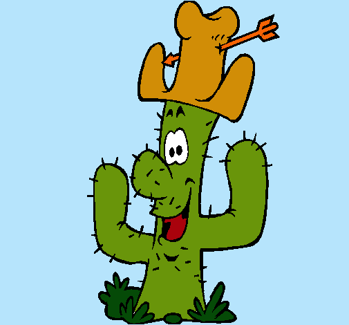 Cactus con sombrero