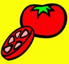 Dibujo Tomate pintado por jaqui