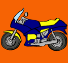 Dibujo Motocicleta pintado por edi