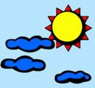 Dibujo Sol y nubes 2 pintado por CHELI