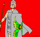 Dibujo Soldado romano II pintado por erika