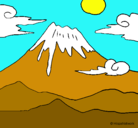 Dibujo Monte Fuji pintado por soycool