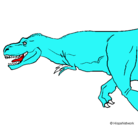Dibujo Tiranosaurio rex pintado por thomasg
