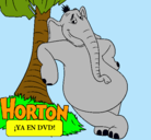 Dibujo Horton pintado por iquisemori