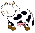 Dibujo Vaca pensativa pintado por VACA
