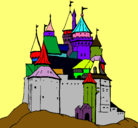 Dibujo Castillo medieval pintado por jheiver