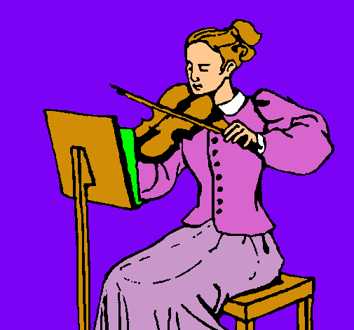 Dama violinista