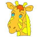 Dibujo Cara de jirafa pintado por igna