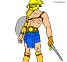 Dibujo Gladiador pintado por ddddd