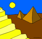 Dibujo Pirámides pintado por azarukii