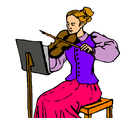 Dama violinista