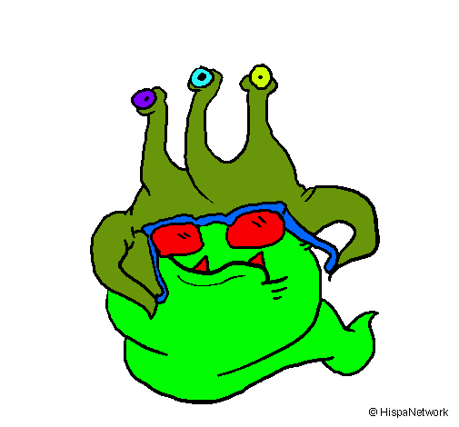 Extraterrestre con gafas