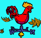 Dibujo Veletas y gallo pintado por davidcorroso