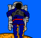 Dibujo Astronauta pintado por kaziel