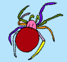 Dibujo Araña venenosa pintado por tita