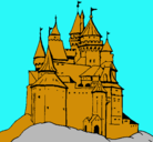 Dibujo Castillo medieval pintado por elperrorojo