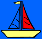 Dibujo Barco velero pintado por jorge