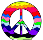 Dibujo Símbolo de la paz pintado por saioa