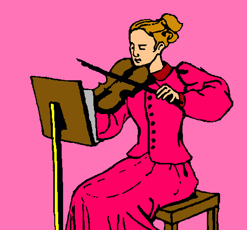 Dama violinista