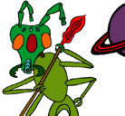 Dibujo Hormiga alienigena pintado por elmejordelpoker