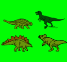 Dibujo Dinosaurios de tierra pintado por tomas