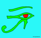 Dibujo Ojo Horus pintado por mewichigo