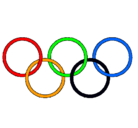 Dibujo Anillas de los juegos olimpícos pintado por javier