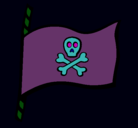 Dibujo Bandera pirata pintado por ALVARO