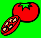 Dibujo Tomate pintado por cristinacamposportela