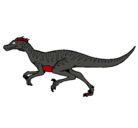 Dibujo Velociraptor pintado por oscar