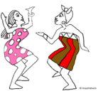 Dibujo Mujeres bailando pintado por SIMONABEL