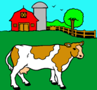 Dibujo Vaca pasturando pintado por enzo