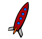 Dibujo Cohete II pintado por ignacio