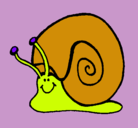 Dibujo Caracol  pintado por BEATRIZYREBECA