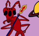 Dibujo Hormiga alienigena pintado por marieta