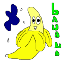 Dibujo Banana pintado por quesito