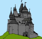 Dibujo Castillo medieval pintado por SilviaB